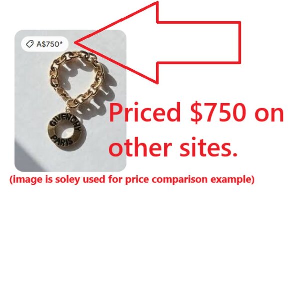 Givenchy Vintage 18k gold-plated Chunky Logo Givenchy Paris Bracelet - Picture 7 of 17